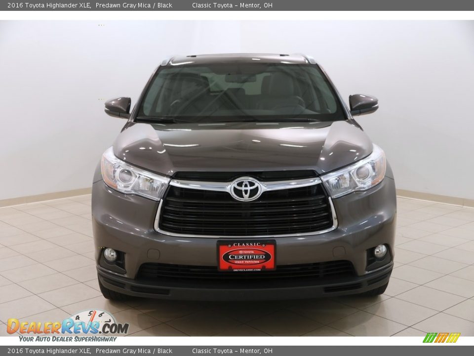 2016 Toyota Highlander XLE Predawn Gray Mica / Black Photo #2
