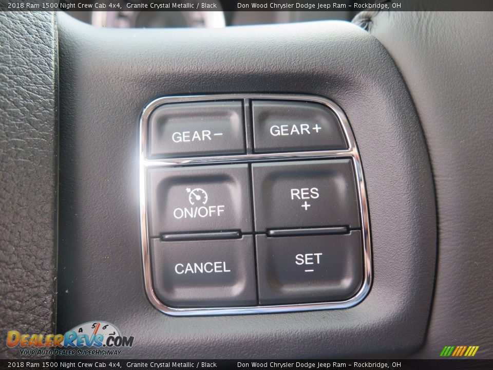 2018 Ram 1500 Night Crew Cab 4x4 Granite Crystal Metallic / Black Photo #18