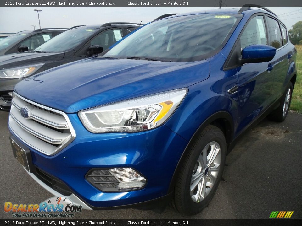 2018 Ford Escape SEL 4WD Lightning Blue / Charcoal Black Photo #1