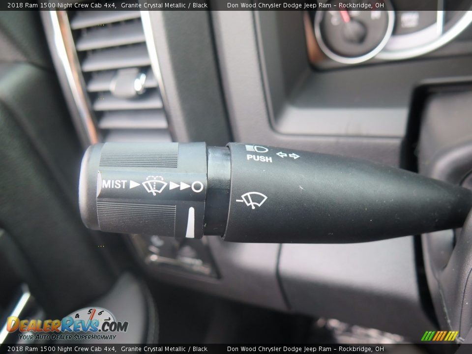 2018 Ram 1500 Night Crew Cab 4x4 Granite Crystal Metallic / Black Photo #19