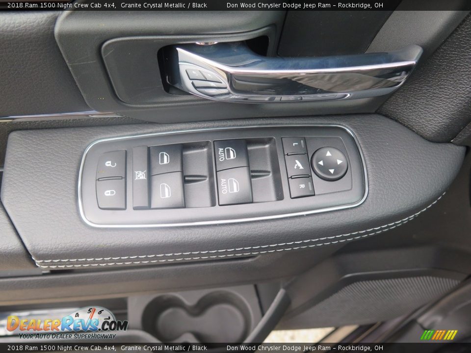 2018 Ram 1500 Night Crew Cab 4x4 Granite Crystal Metallic / Black Photo #20
