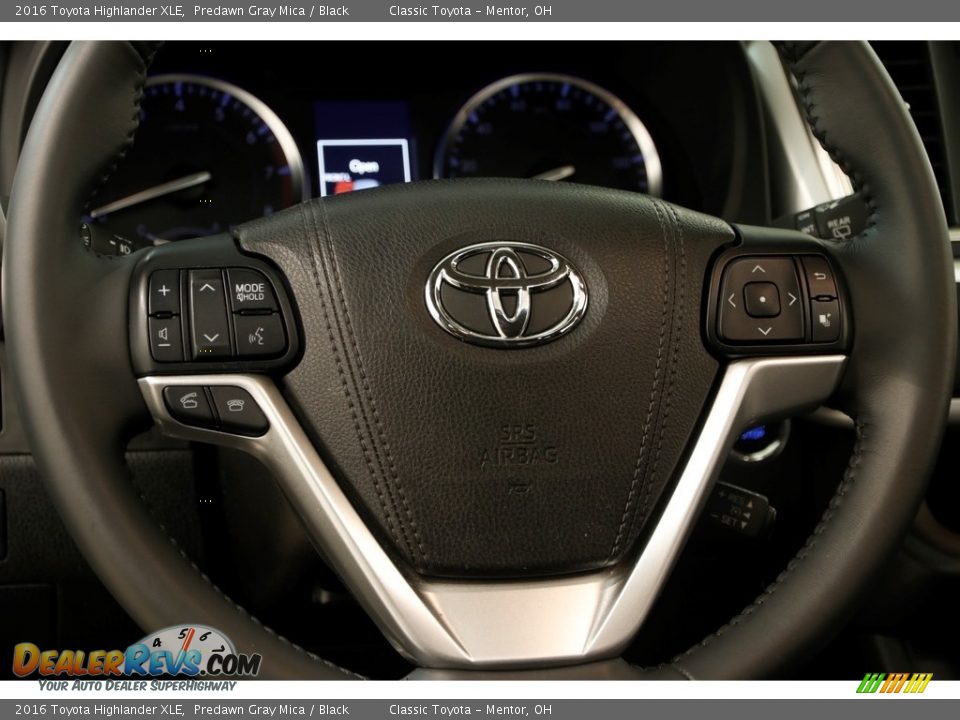 2016 Toyota Highlander XLE Predawn Gray Mica / Black Photo #7