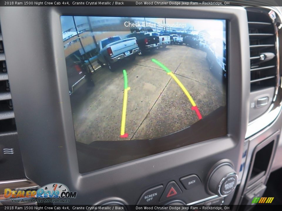 2018 Ram 1500 Night Crew Cab 4x4 Granite Crystal Metallic / Black Photo #22