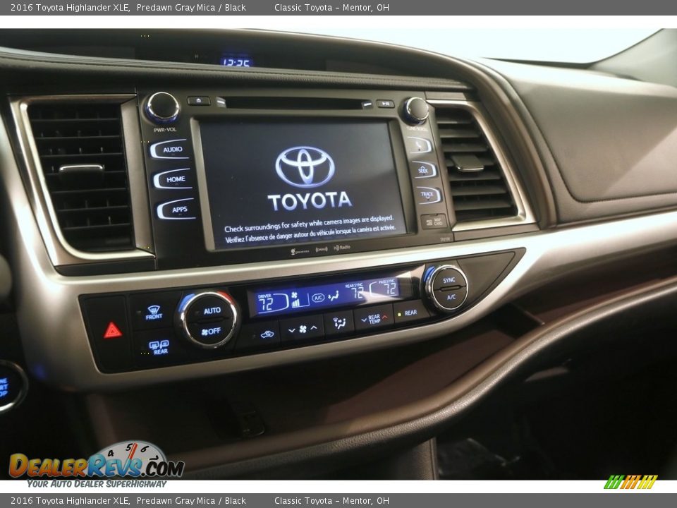 2016 Toyota Highlander XLE Predawn Gray Mica / Black Photo #9