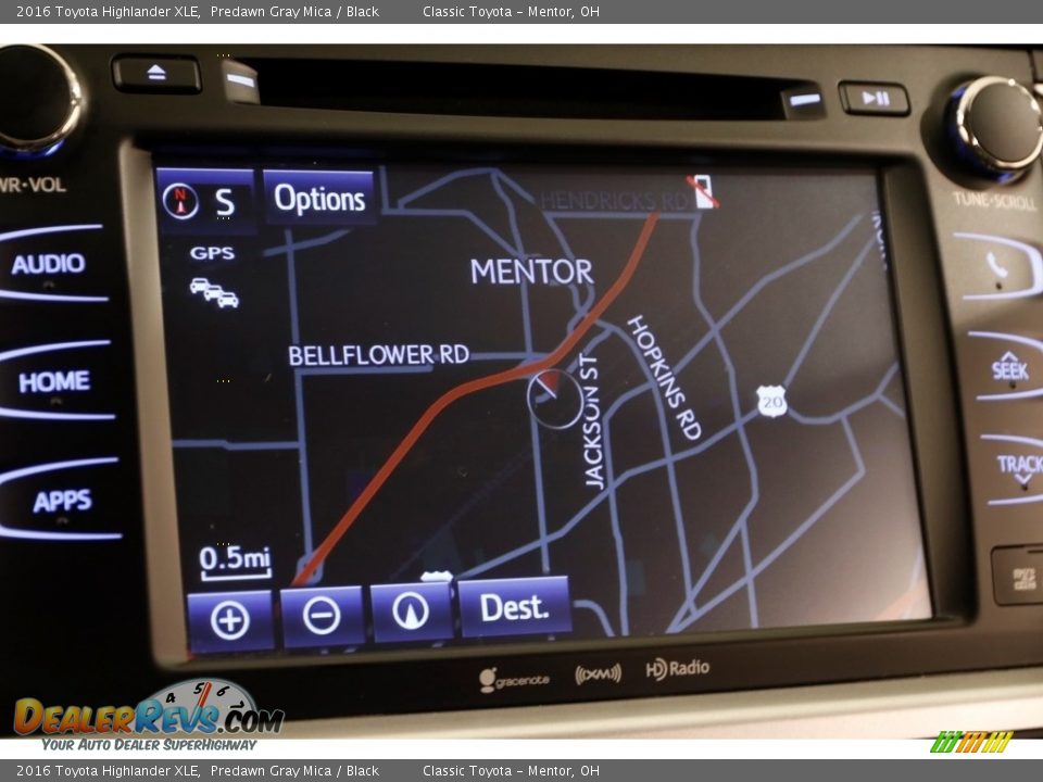 2016 Toyota Highlander XLE Predawn Gray Mica / Black Photo #11