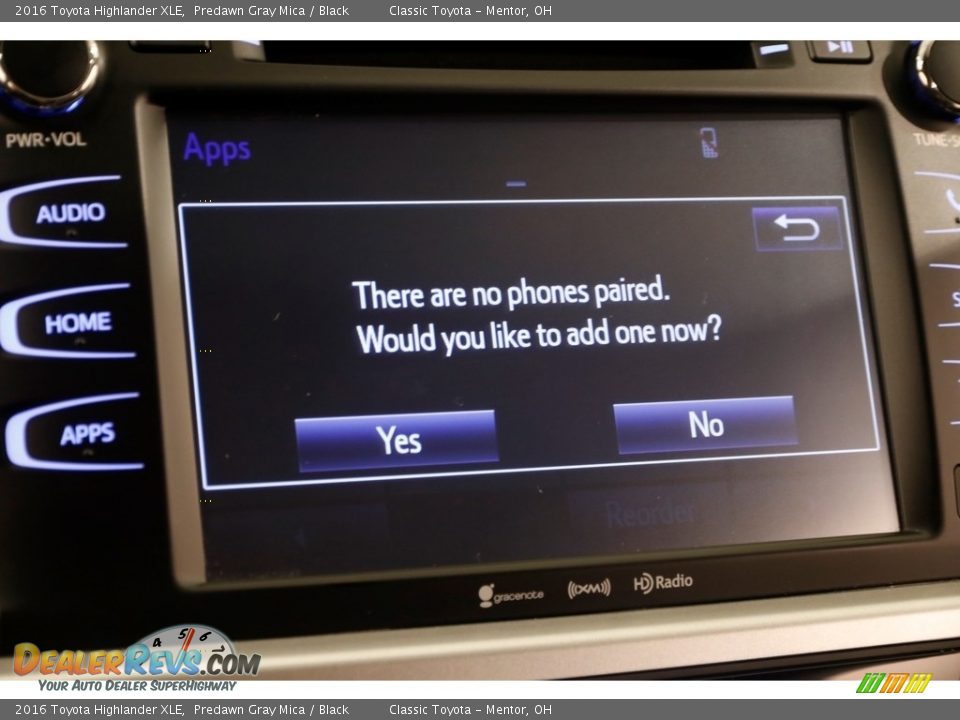 2016 Toyota Highlander XLE Predawn Gray Mica / Black Photo #12