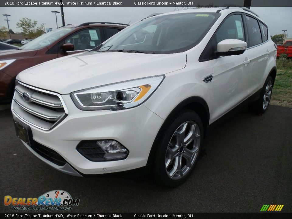 2018 Ford Escape Titanium 4WD White Platinum / Charcoal Black Photo #1