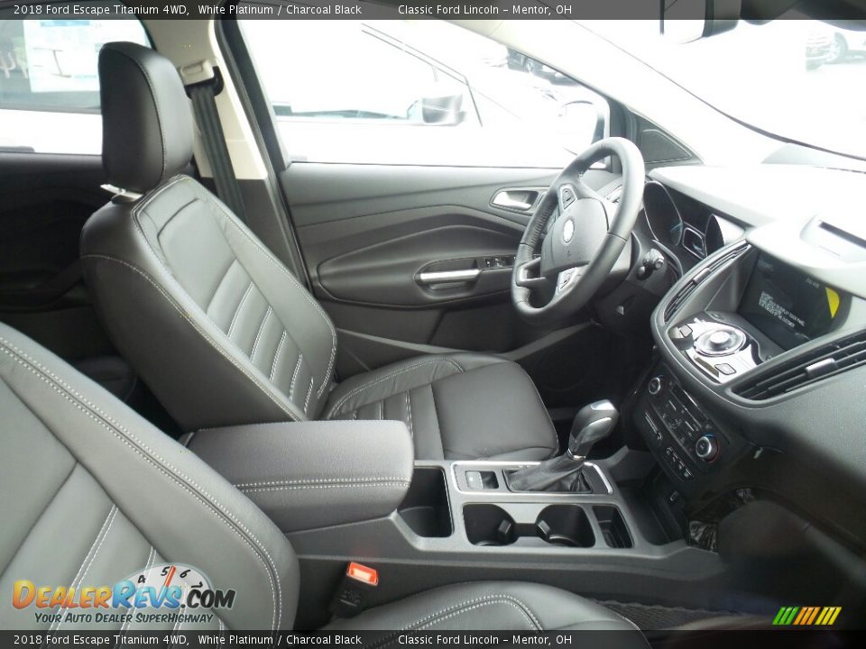 2018 Ford Escape Titanium 4WD White Platinum / Charcoal Black Photo #4