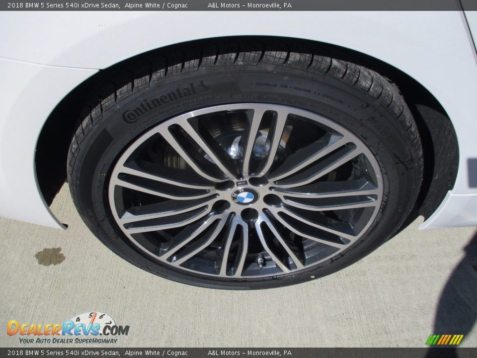 2018 BMW 5 Series 540i xDrive Sedan Alpine White / Cognac Photo #5