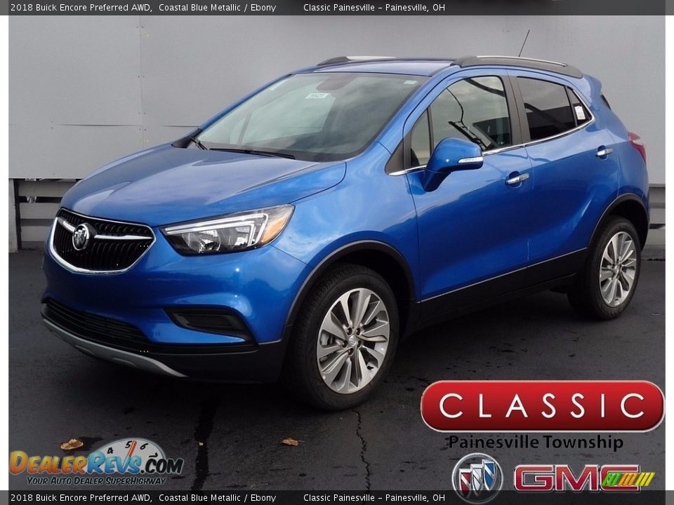 2018 Buick Encore Preferred AWD Coastal Blue Metallic / Ebony Photo #1