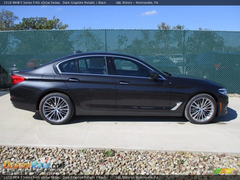 2018 BMW 5 Series 540i xDrive Sedan Dark Graphite Metallic / Black Photo #2