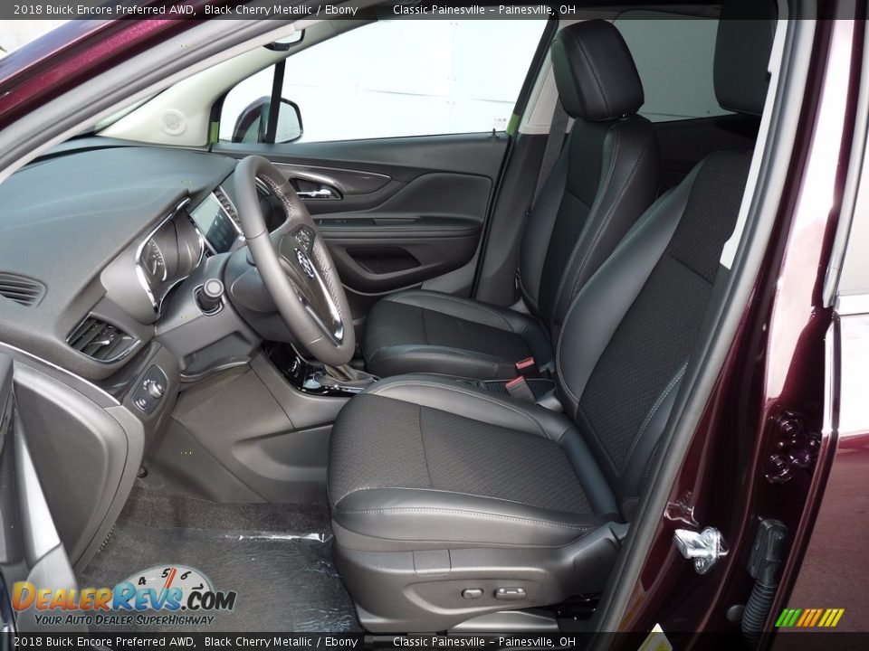 Ebony Interior - 2018 Buick Encore Preferred AWD Photo #6