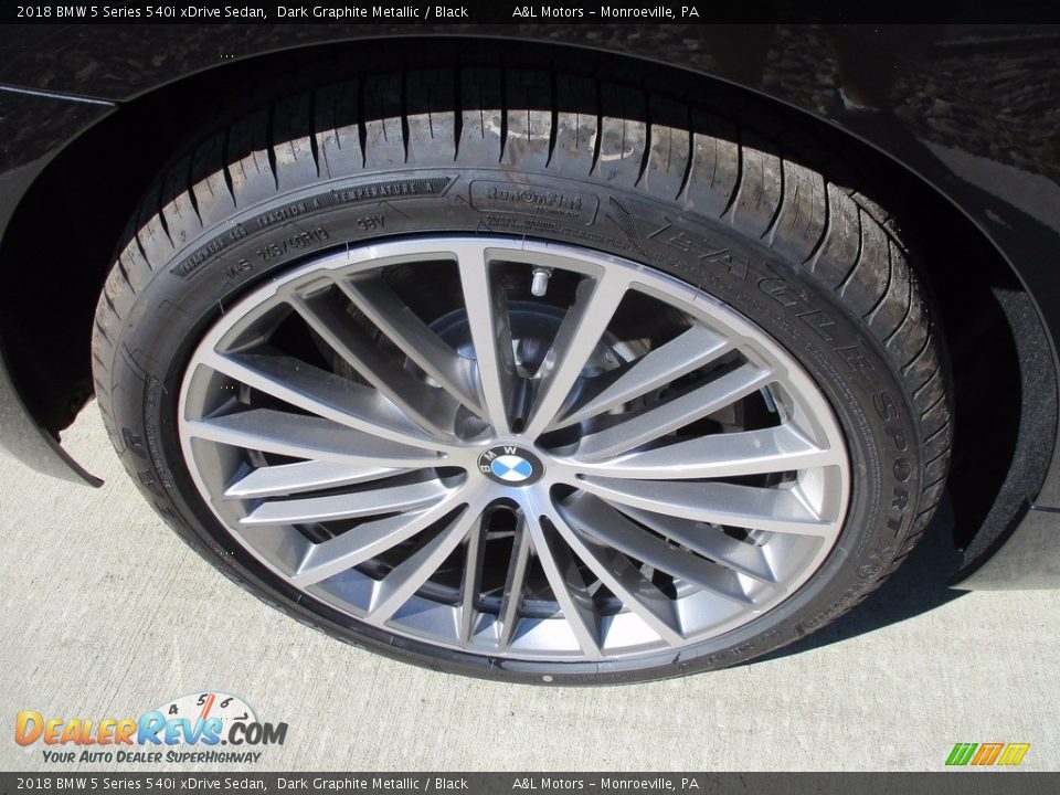2018 BMW 5 Series 540i xDrive Sedan Dark Graphite Metallic / Black Photo #5