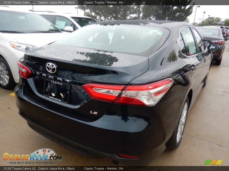 2018 Toyota Camry LE Galactic Aqua Mica / Black Photo #2