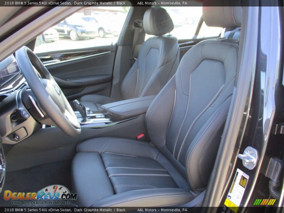 2018 BMW 5 Series 540i xDrive Sedan Dark Graphite Metallic / Black Photo #11