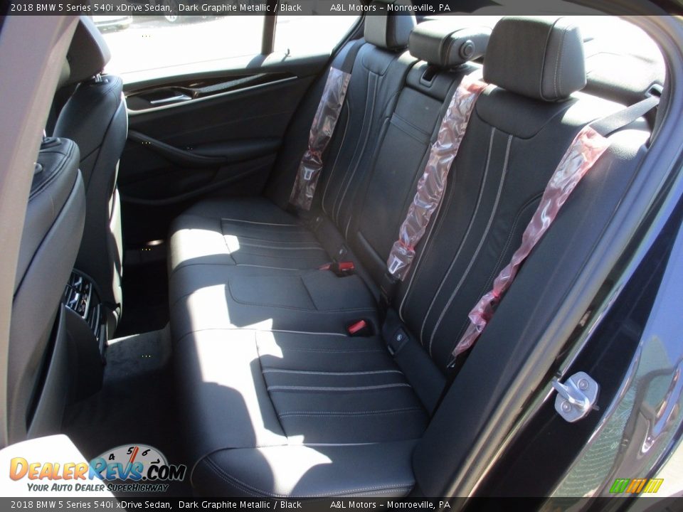 2018 BMW 5 Series 540i xDrive Sedan Dark Graphite Metallic / Black Photo #12