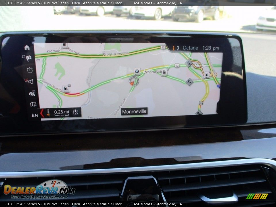 2018 BMW 5 Series 540i xDrive Sedan Dark Graphite Metallic / Black Photo #14