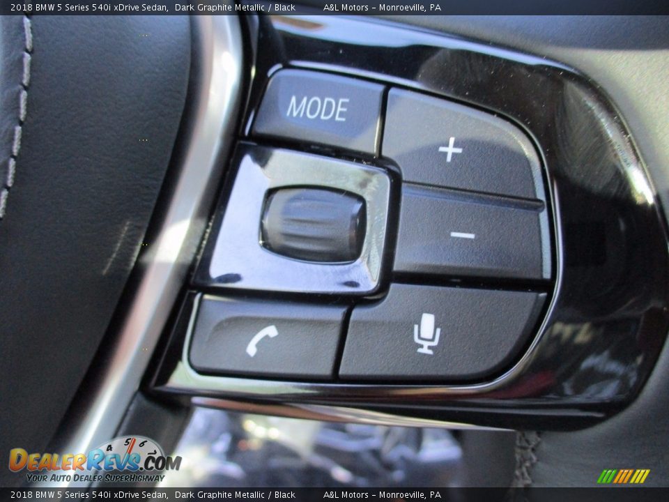 2018 BMW 5 Series 540i xDrive Sedan Dark Graphite Metallic / Black Photo #17