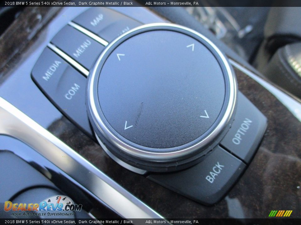 2018 BMW 5 Series 540i xDrive Sedan Dark Graphite Metallic / Black Photo #18