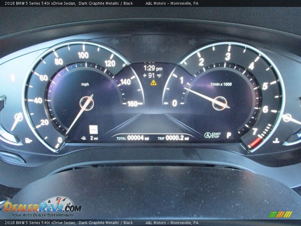 2018 BMW 5 Series 540i xDrive Sedan Dark Graphite Metallic / Black Photo #20