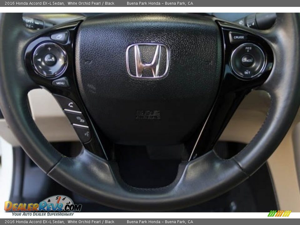 2016 Honda Accord EX-L Sedan White Orchid Pearl / Black Photo #11