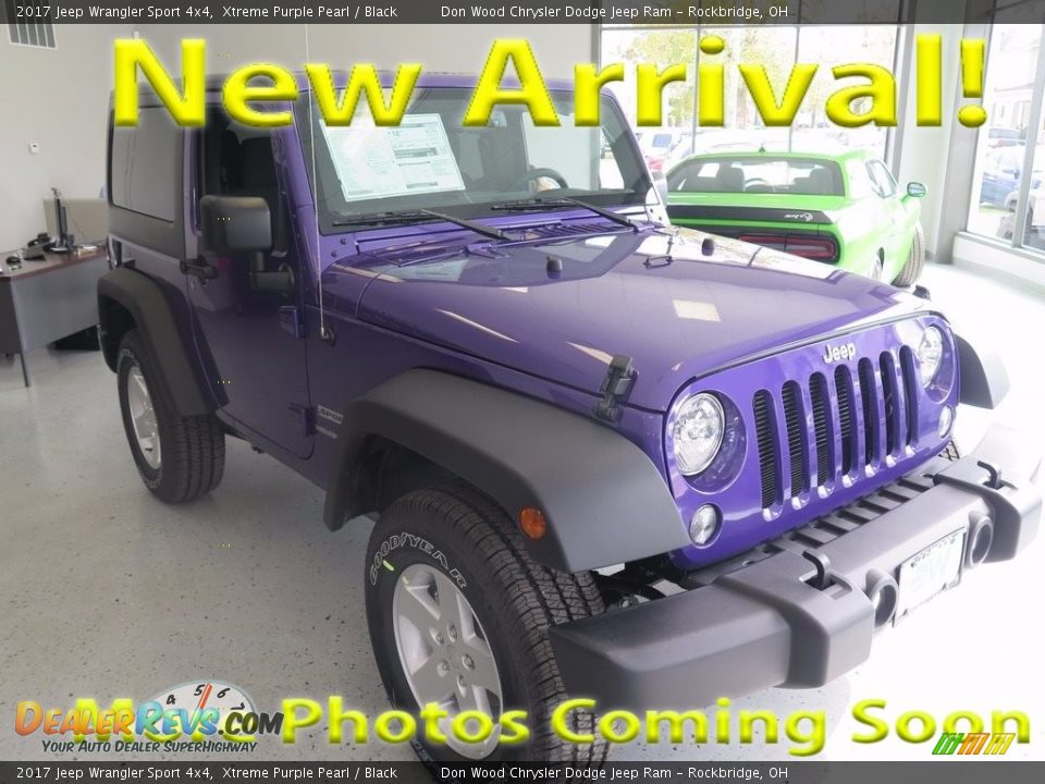 2017 Jeep Wrangler Sport 4x4 Xtreme Purple Pearl / Black Photo #1