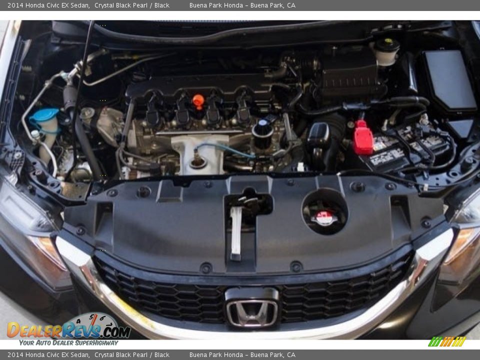 2014 Honda Civic EX Sedan Crystal Black Pearl / Black Photo #27