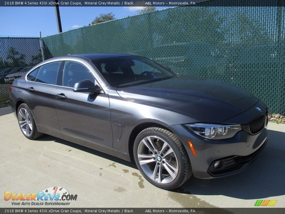 2018 BMW 4 Series 430i xDrive Gran Coupe Mineral Grey Metallic / Black Photo #1