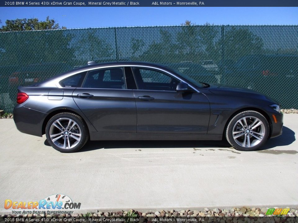 2018 BMW 4 Series 430i xDrive Gran Coupe Mineral Grey Metallic / Black Photo #2