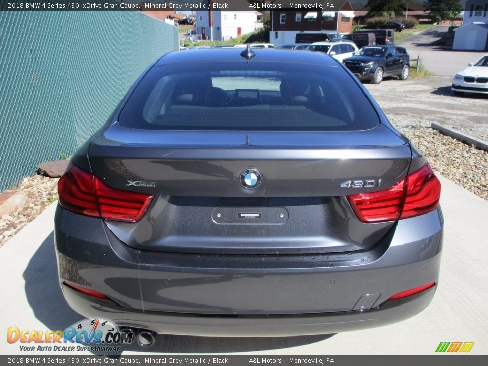2018 BMW 4 Series 430i xDrive Gran Coupe Mineral Grey Metallic / Black Photo #4
