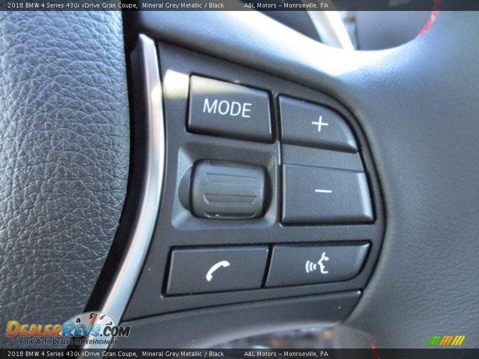 2018 BMW 4 Series 430i xDrive Gran Coupe Mineral Grey Metallic / Black Photo #18