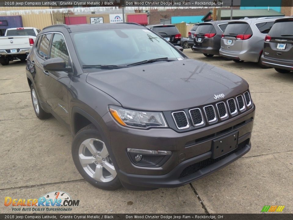 2018 Jeep Compass Latitude Granite Crystal Metallic / Black Photo #2