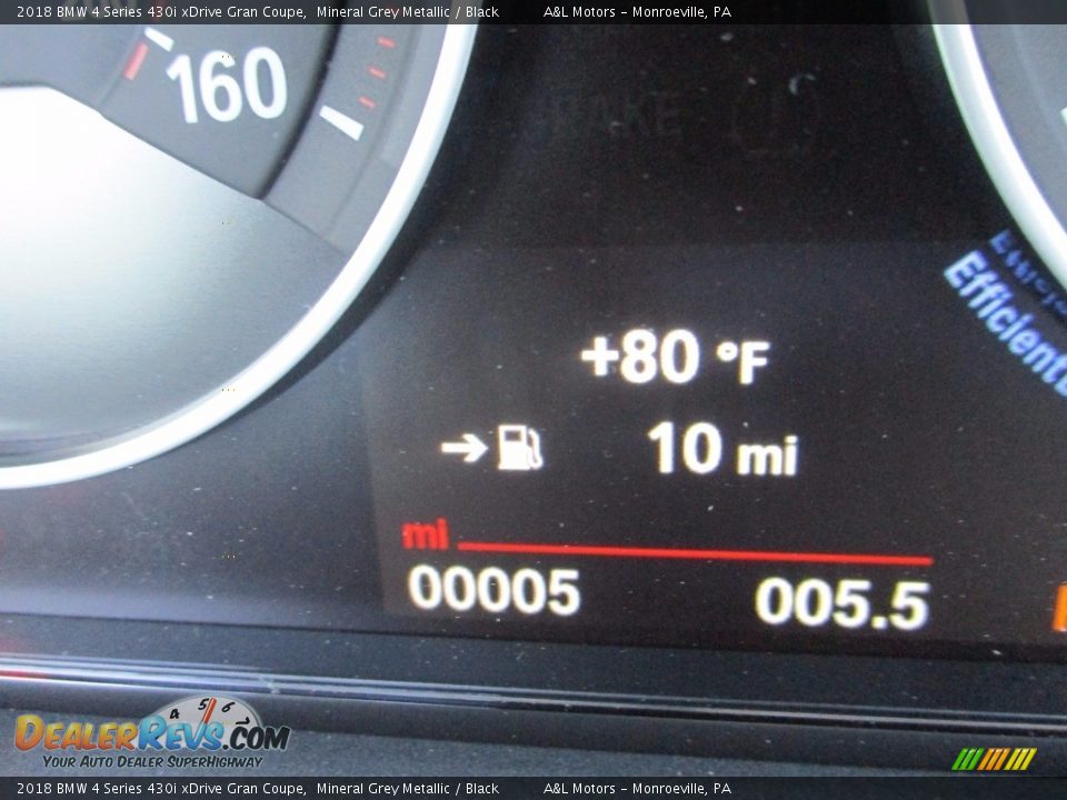 2018 BMW 4 Series 430i xDrive Gran Coupe Mineral Grey Metallic / Black Photo #20