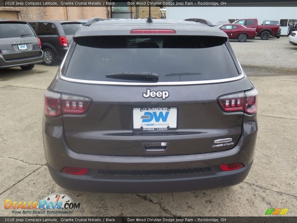 2018 Jeep Compass Latitude Granite Crystal Metallic / Black Photo #6