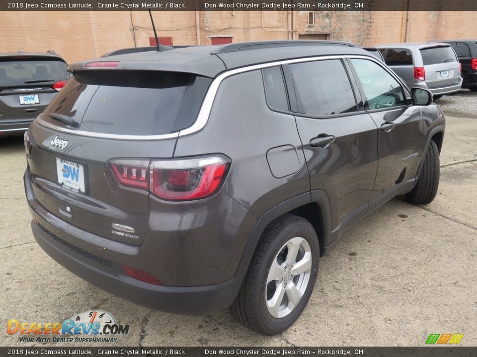 2018 Jeep Compass Latitude Granite Crystal Metallic / Black Photo #7