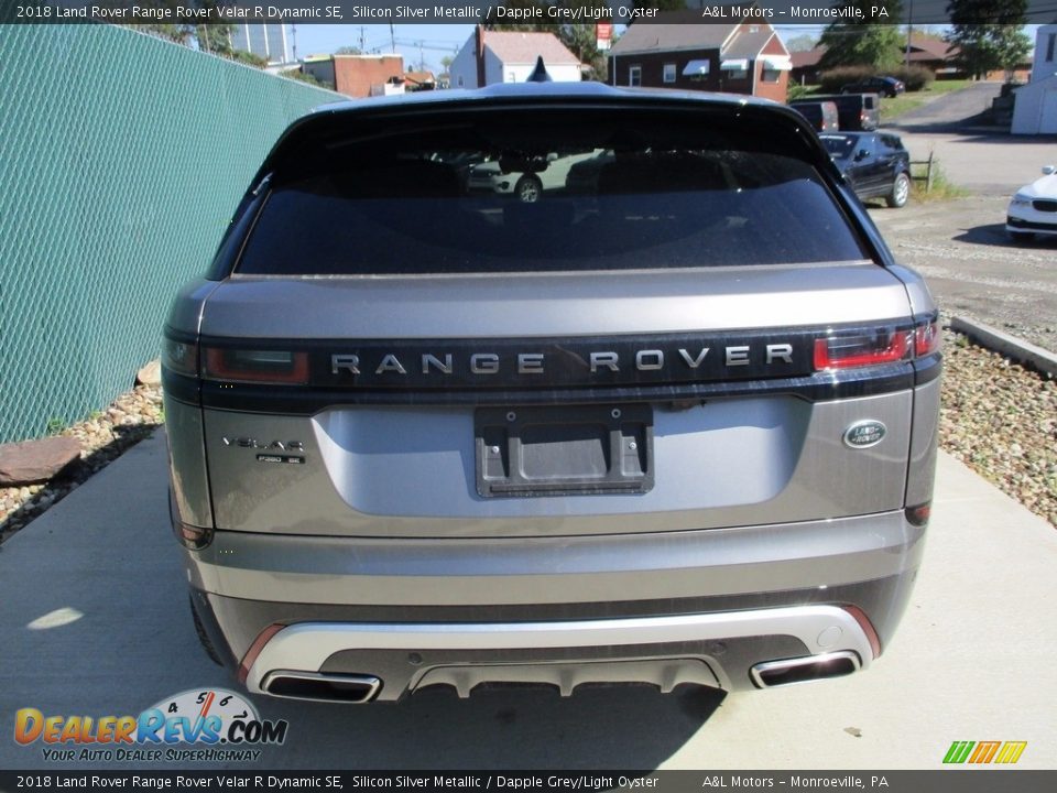 2018 Land Rover Range Rover Velar R Dynamic SE Silicon Silver Metallic / Dapple Grey/Light Oyster Photo #4