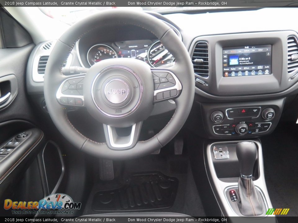 2018 Jeep Compass Latitude Granite Crystal Metallic / Black Photo #8