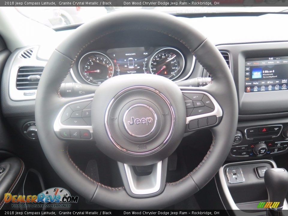 2018 Jeep Compass Latitude Granite Crystal Metallic / Black Photo #9