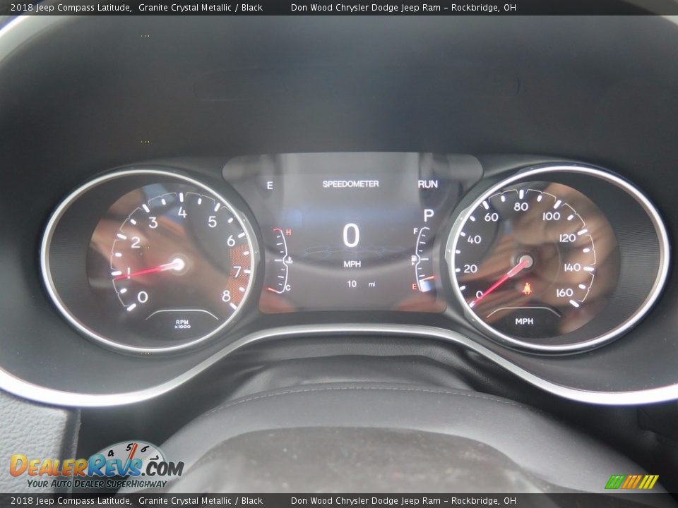 2018 Jeep Compass Latitude Granite Crystal Metallic / Black Photo #10