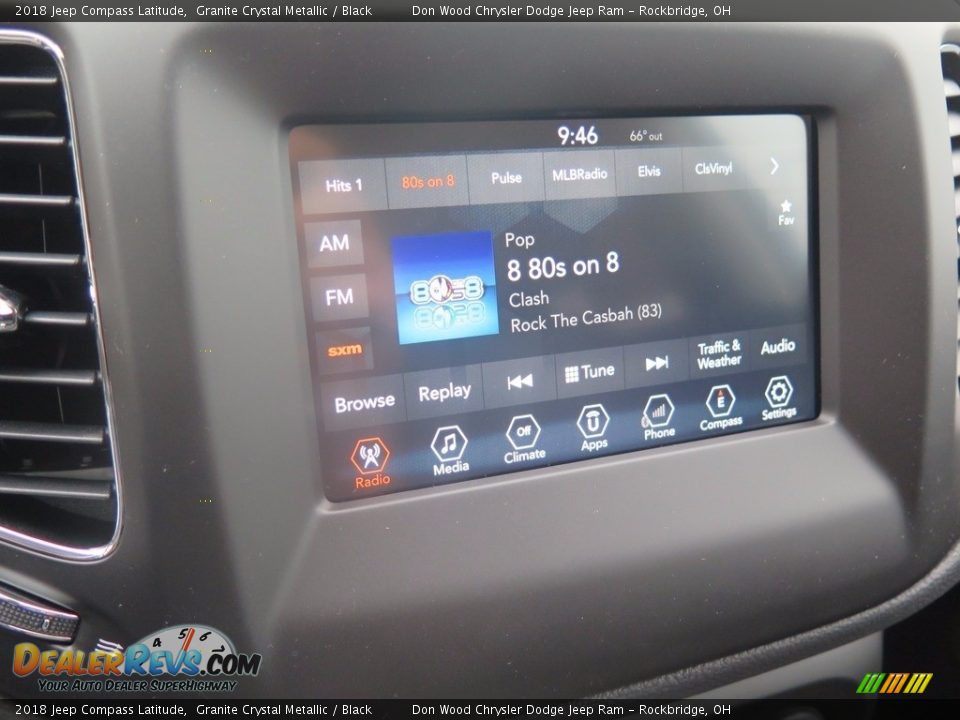 2018 Jeep Compass Latitude Granite Crystal Metallic / Black Photo #11