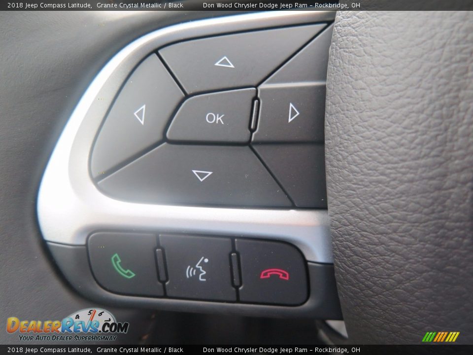 2018 Jeep Compass Latitude Granite Crystal Metallic / Black Photo #19
