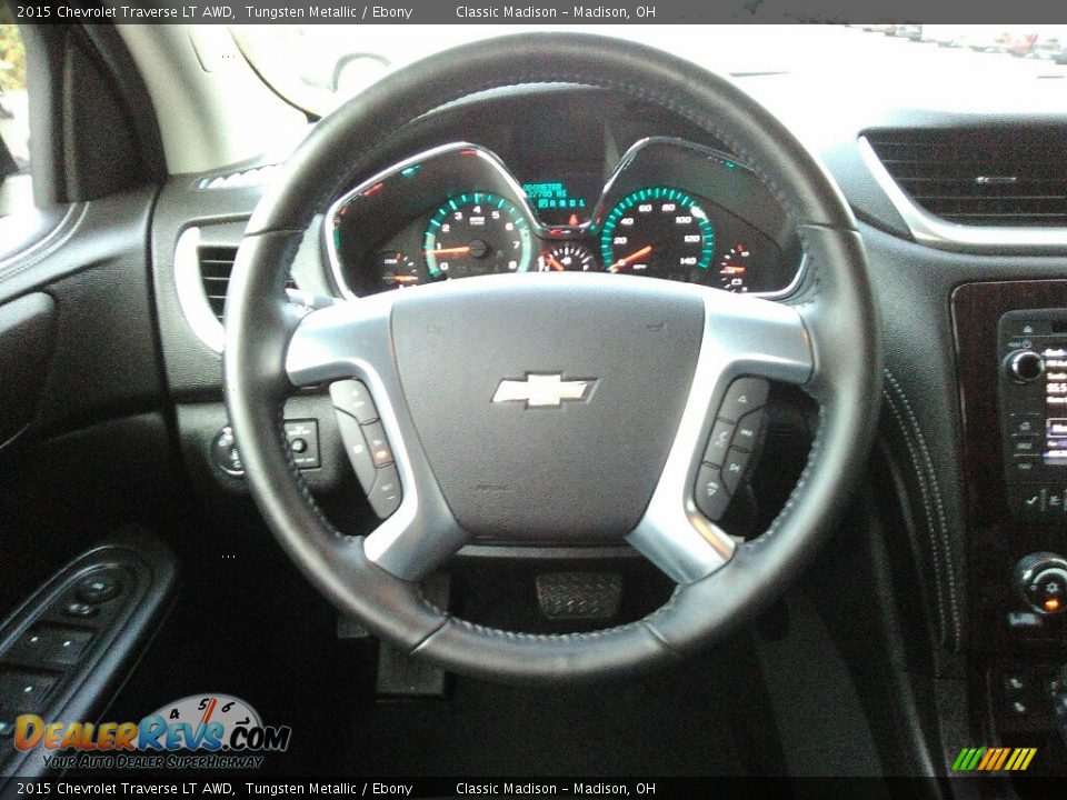 2015 Chevrolet Traverse LT AWD Tungsten Metallic / Ebony Photo #9