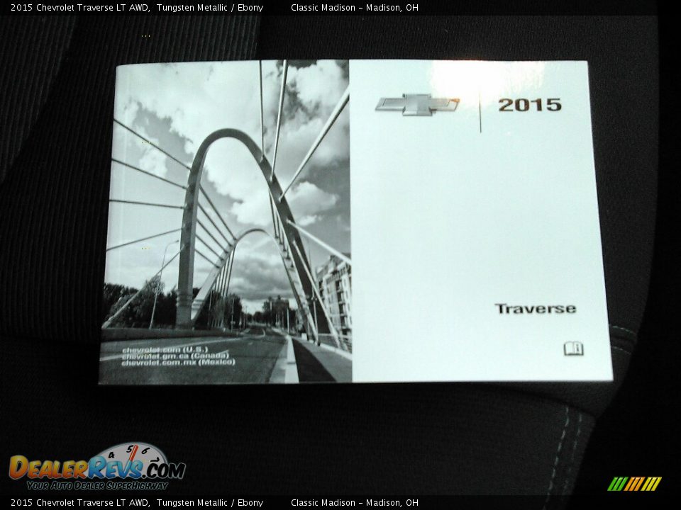 2015 Chevrolet Traverse LT AWD Tungsten Metallic / Ebony Photo #20