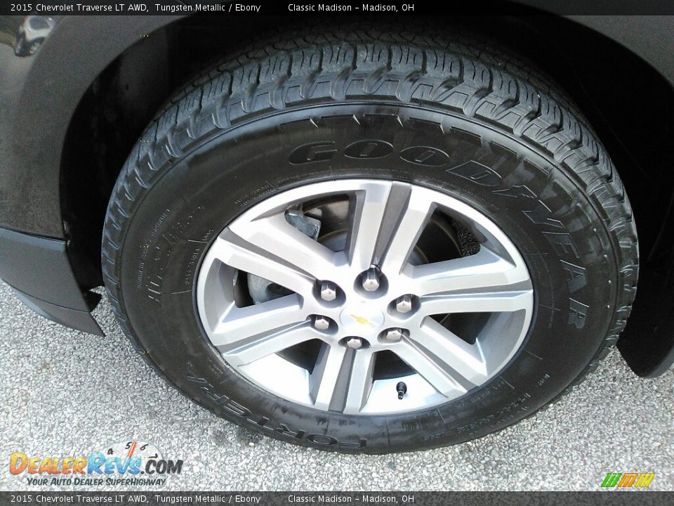 2015 Chevrolet Traverse LT AWD Tungsten Metallic / Ebony Photo #24
