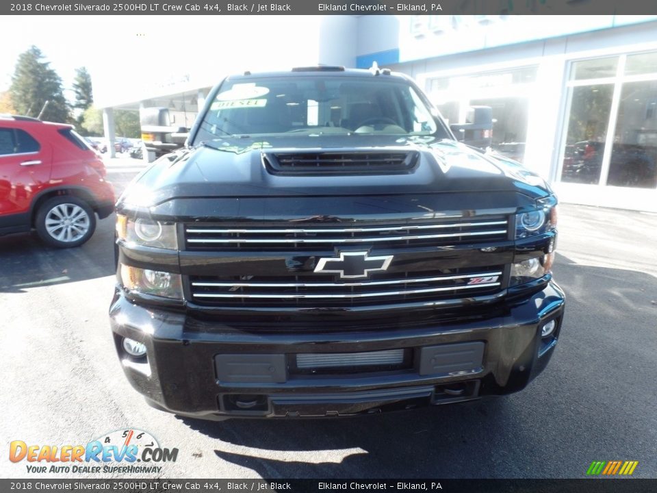 2018 Chevrolet Silverado 2500HD LT Crew Cab 4x4 Black / Jet Black Photo #2