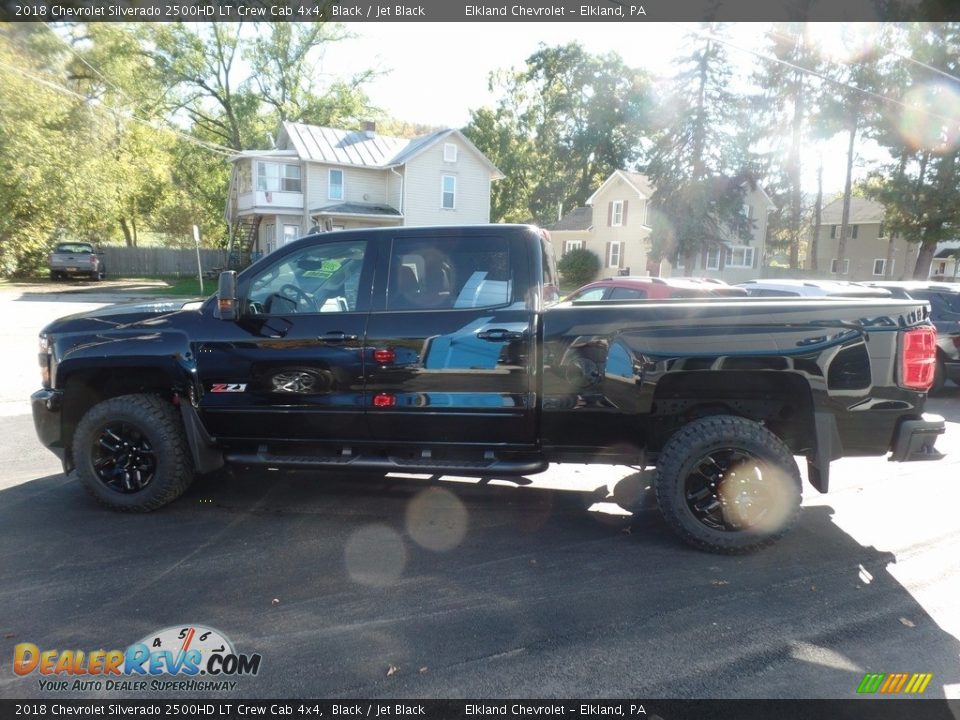2018 Chevrolet Silverado 2500HD LT Crew Cab 4x4 Black / Jet Black Photo #4