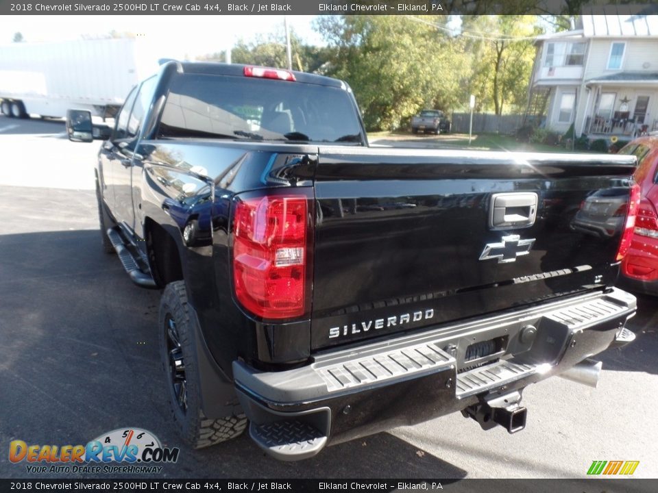2018 Chevrolet Silverado 2500HD LT Crew Cab 4x4 Black / Jet Black Photo #6