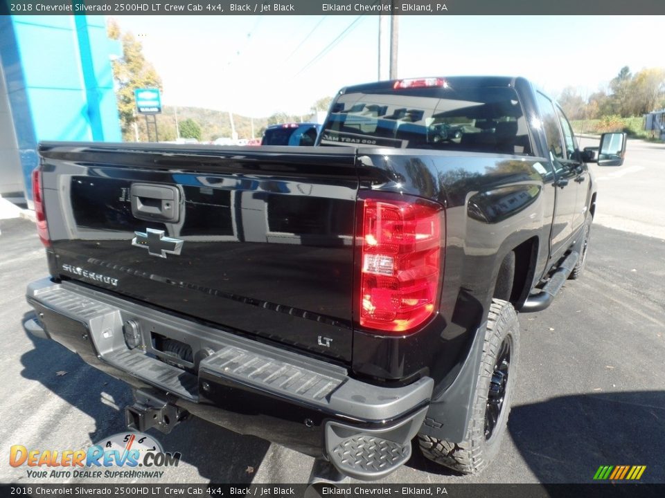 2018 Chevrolet Silverado 2500HD LT Crew Cab 4x4 Black / Jet Black Photo #7
