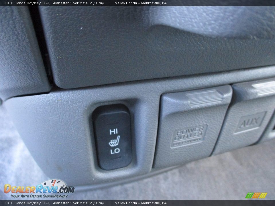 2010 Honda Odyssey EX-L Alabaster Silver Metallic / Gray Photo #17