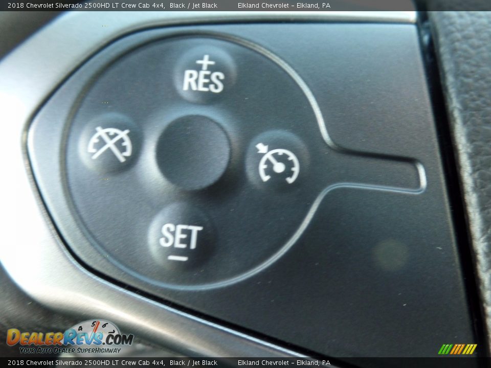 2018 Chevrolet Silverado 2500HD LT Crew Cab 4x4 Black / Jet Black Photo #25